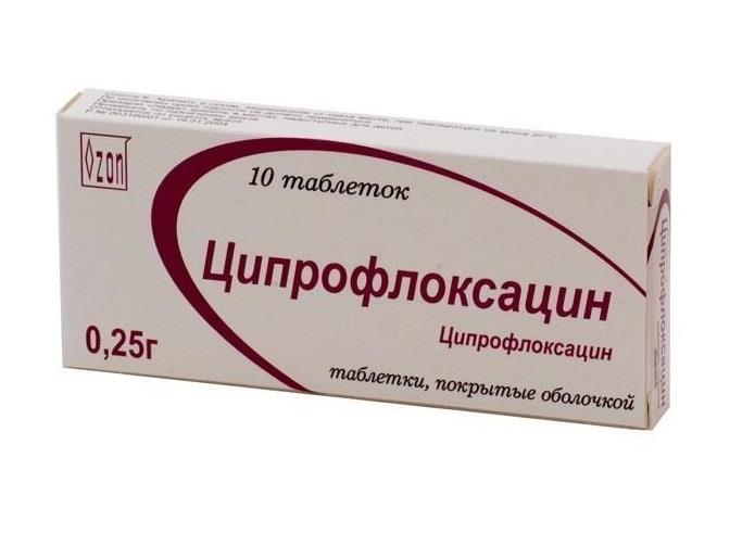 ципрофлоксацин 250 мг N10 табл