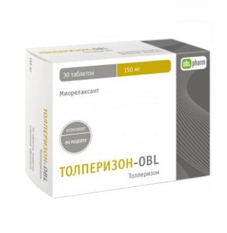 толперизон 150 мг N30 табл