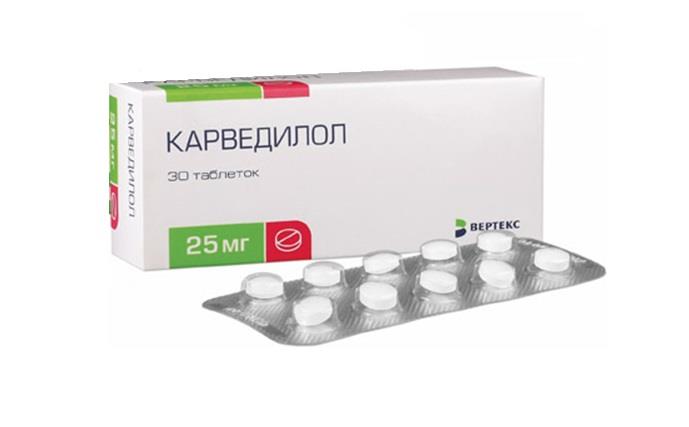 карведилол 25 мг N30 табл