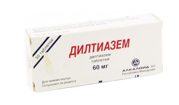 дилтиазем 60 мг N30 табл