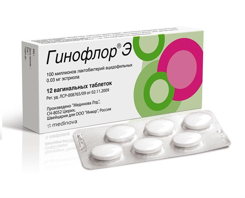 гинофлор э n12 таблетки вагинальные
