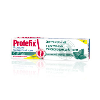 Queisser Pharma протефикс крем фиксирующий для зубных протезов мятный 40 мл