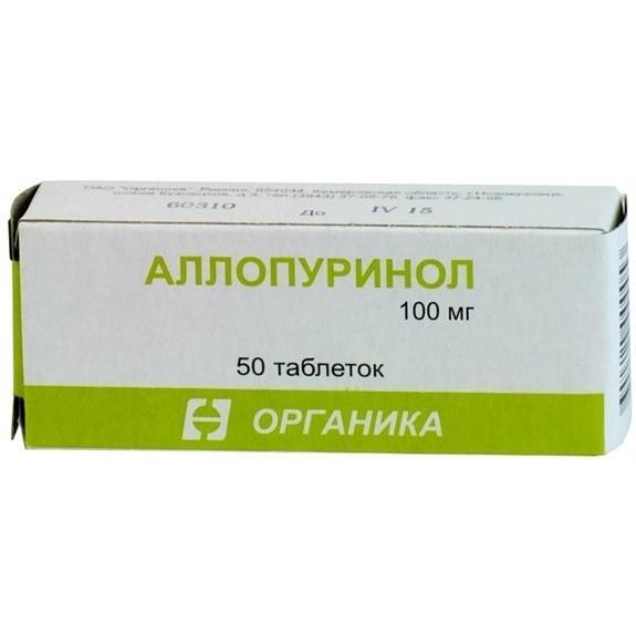 аллопуринол 100 мг N50 табл