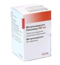 метронидазол никомед 500 мг N20 табл