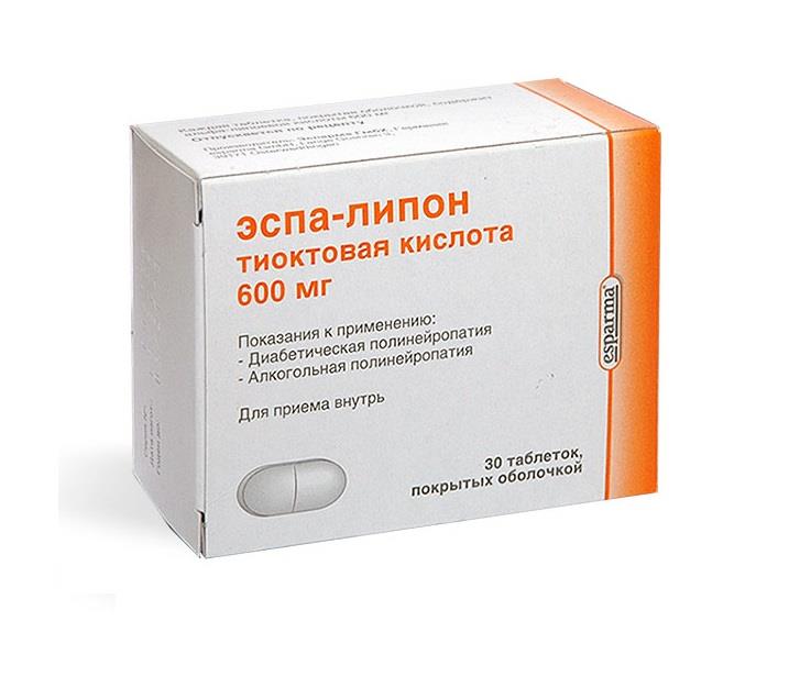 эспа-липон 600 мг 30 табл