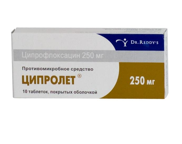 Д-р Редди с Лабораторис Лтд ципролет 250 мг 10 табл
