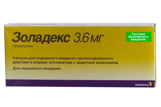 АстраЗенека ЮК Лимитед/АстраЗенека Индас золадекс 3,6 мг 1 капсула для подкожного введения в шприце
