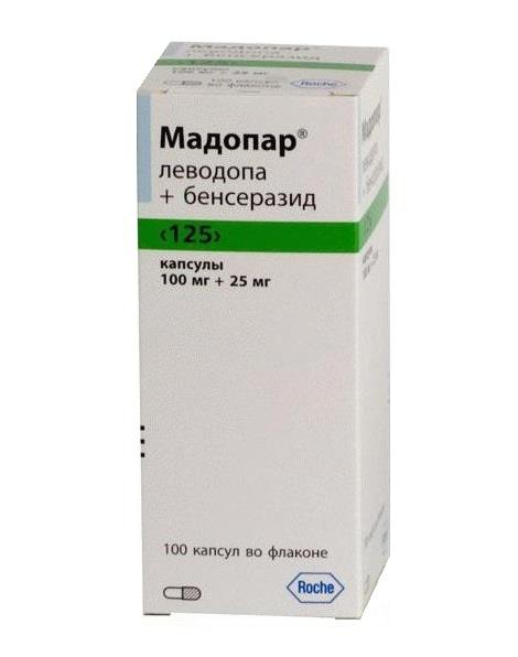 мадопар 125 мг 100 капсулы