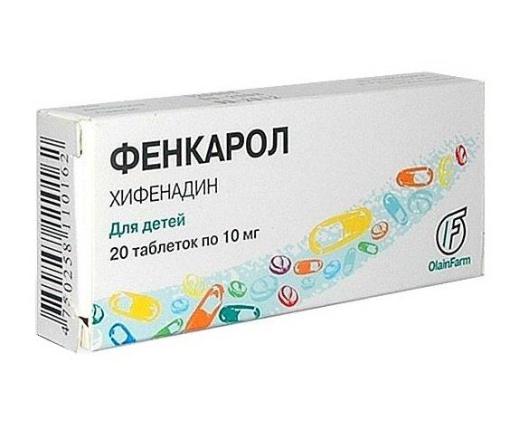 Олайнфарм АО фенкарол 10 мг 20 табл
