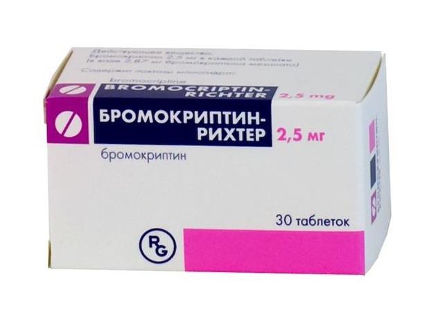 бромокриптин-рихтер 2,5 мг 30 табл