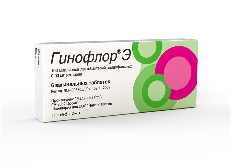 гинофлор э 6 таблетки вагинальные
