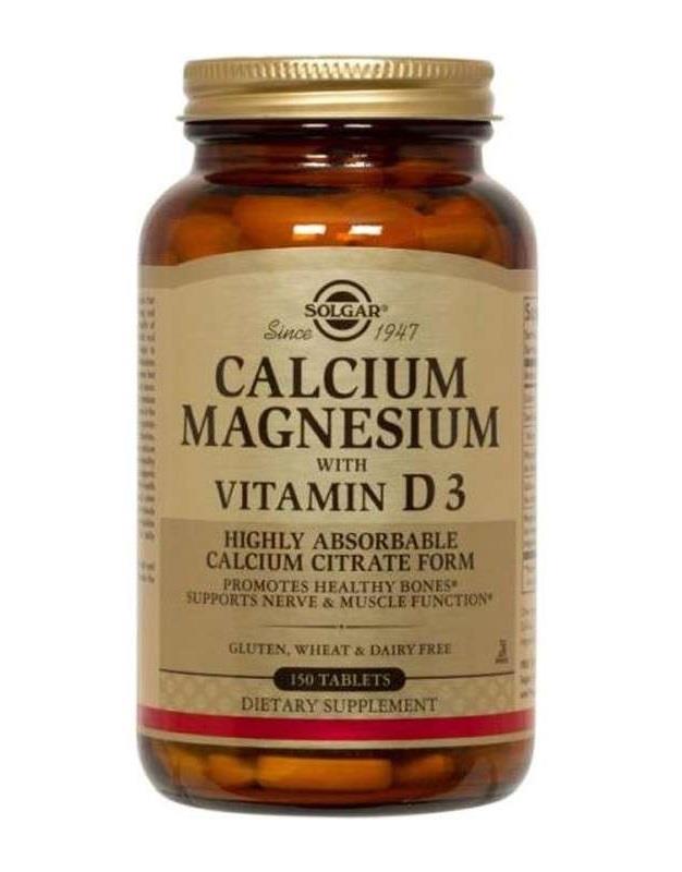 солгар кальций-магний-витамин д3 150 табл