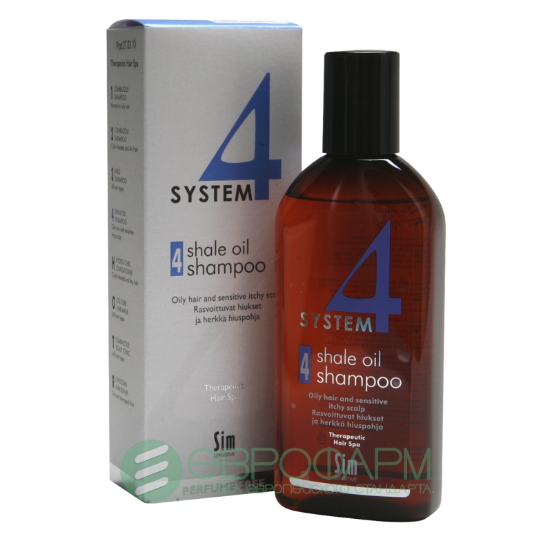 system-4 терапевтический шампунь 4 215 мл для жирной и чувствительной кожи