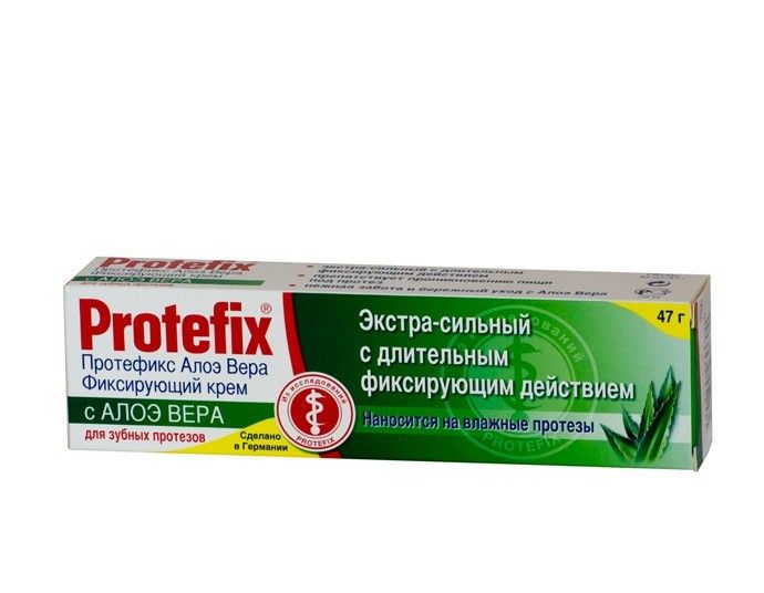 протефикс крем фиксирующий для зубных протезов алоэ 40 мл