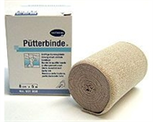 бинт эластичный putterbinde 5 м * 8 см среднерастяжимый с зажимом фото