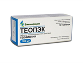 теопэк 100 мг 50 табл фото