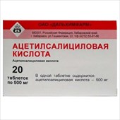 ацетилсалициловая к-та-дальхимфарм таб 500мг n20 фото