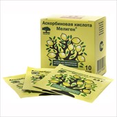 аскорбиновая к-та-мелиген пор для р-ра для внутр пак 2,5г n10 фото