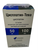 цисплатин-тева концентрат для инфузий 0,5 мг/мл 100 мл 1 фл фото