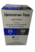 цисплатин-тева концентрат для инфузий 0,5 мг/мл 50 мл 1 фл фото