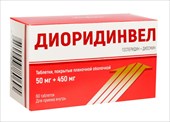 диоридинвел 50 мг плюс 450 мг 60 табл фото