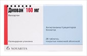 диован 160 мг 28 табл фото