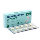 доксициклин экспресс таб дисперг 100мг n10 фото