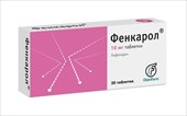 фенкарол 10 мг 20 табл фото