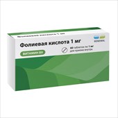 фолиевая к-та таб 1мг n60 фото