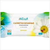 икена салфетки влаж гигиен 15 ромашка фото