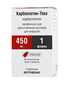 карбоплатин-тева лиофилизат для инфузий 450 мг 1 фл фото