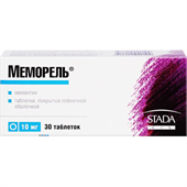 меморель 10 мг 30 табл фото