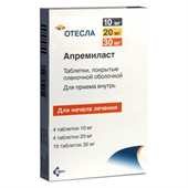 отесла таб ппо 10мг плюс 20мг 8 плюс 30мг 19 celgene international s a r l  фото