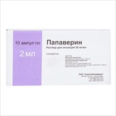 папаверин р-р для ин 20мг/мл 2мл n10 фото