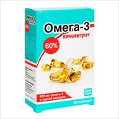 рыбий жир концентрат омега-3 капсул 60% 600мг (1г) n30 фото