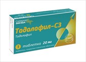 тадалафил-сз 20 мг 1 табл фото