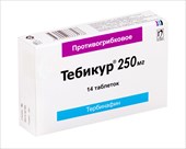 тебикур 250 мг 14 табл фото