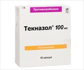текназол 100 мг 15 капс фото