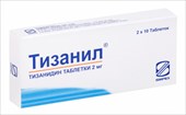 тизанил 2 мг 20 табл фото