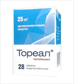 тореал 25 мг 28 табл фото
