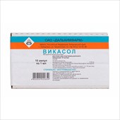 викасол р-р для в/м введ 10мг/мл 1мл n10 фото