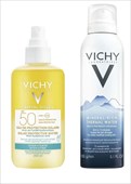 vichy capital soleil набор спрей 200мл spf50 2-х фазное увлажнение+термальная вода 150мл фото