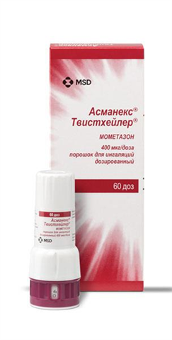 асманекс твистхейлер порошок для ингаляций 400 мкг/доза 60 доз фото