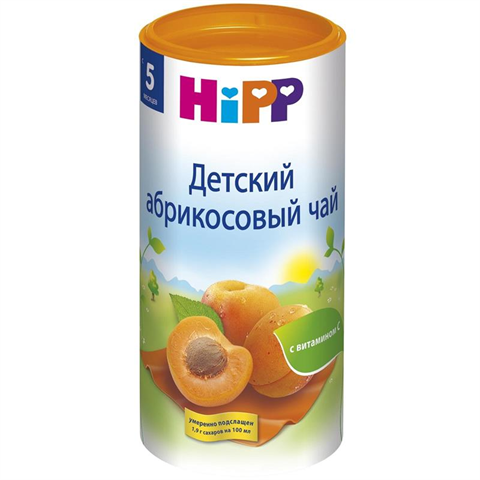 хипп чай абрикосовый с 5 месяцев 200 г фото