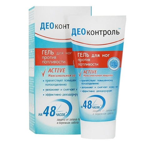 деоконтроль гель для ног против потливости 50 мл фото
