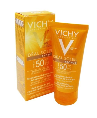виши капиталь солей флюид-гель активатор загара spf50 50 мл фото