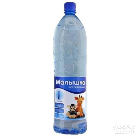 малышка вода для детей бут пэт 1,5л б/газа голубая фото