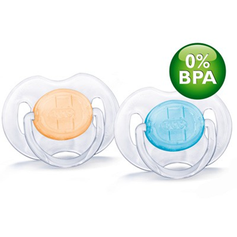 avent 8482 пустышка классическая силиконовая 0 м 2 шт фото