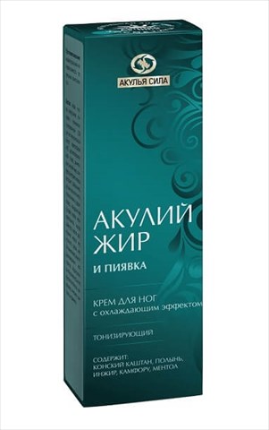 акулий жир крем с пиявкой для ног охлаждающий 75 мл фото