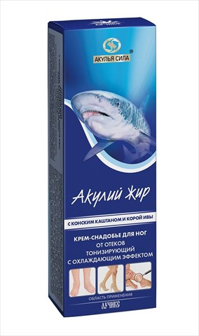 акулий жир акулья сила крем-снадобье для ног 75мл конский каштан и ива твинс-тэк ао фото
